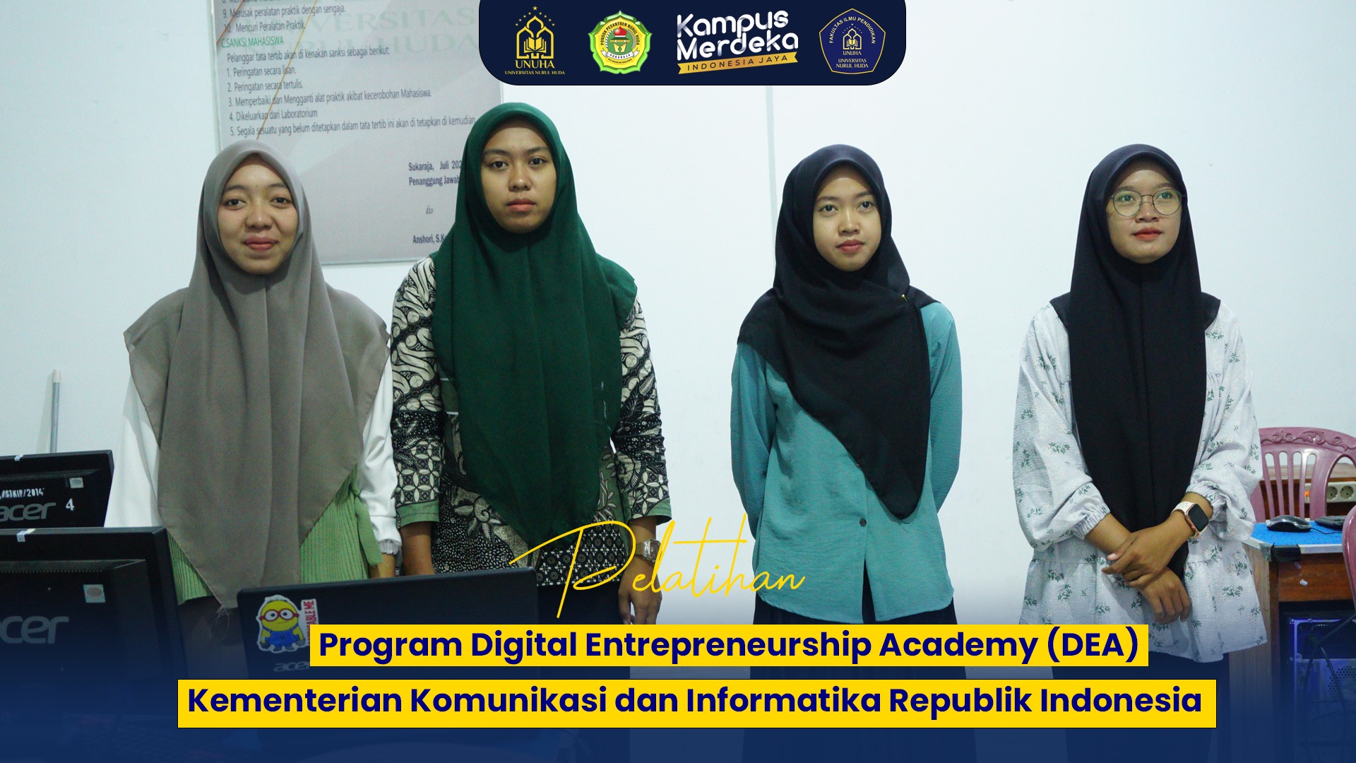 Empat Mahasiswa Pendidikan Teknologi Mengikuti Pelatihan Digital Entrepreneurship Academy